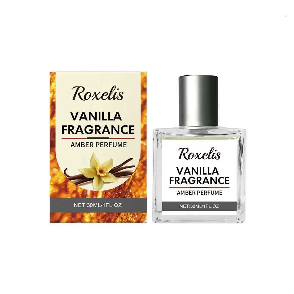 Roxelis 30ml Vanilla Amber Perfume Light Fragrance Charm Release Fresh Wood Scent Dating Atmosphere Pheromone Body Perfume W250712