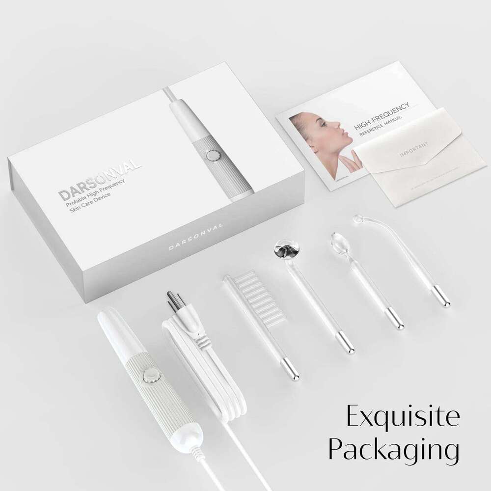 DARSONVAL High Frequency Electrode Wand Hine Neon Electrotherapy Glass Tube Acne Spot Wrinkles Remover Beauty Facial Care