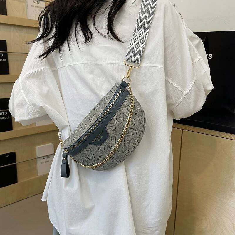 Designer Woman Waist Quality Soft Leather Fanny Pack Purse Fashion Brand Ladies Belt Shoulder Crossbody Chest Bag