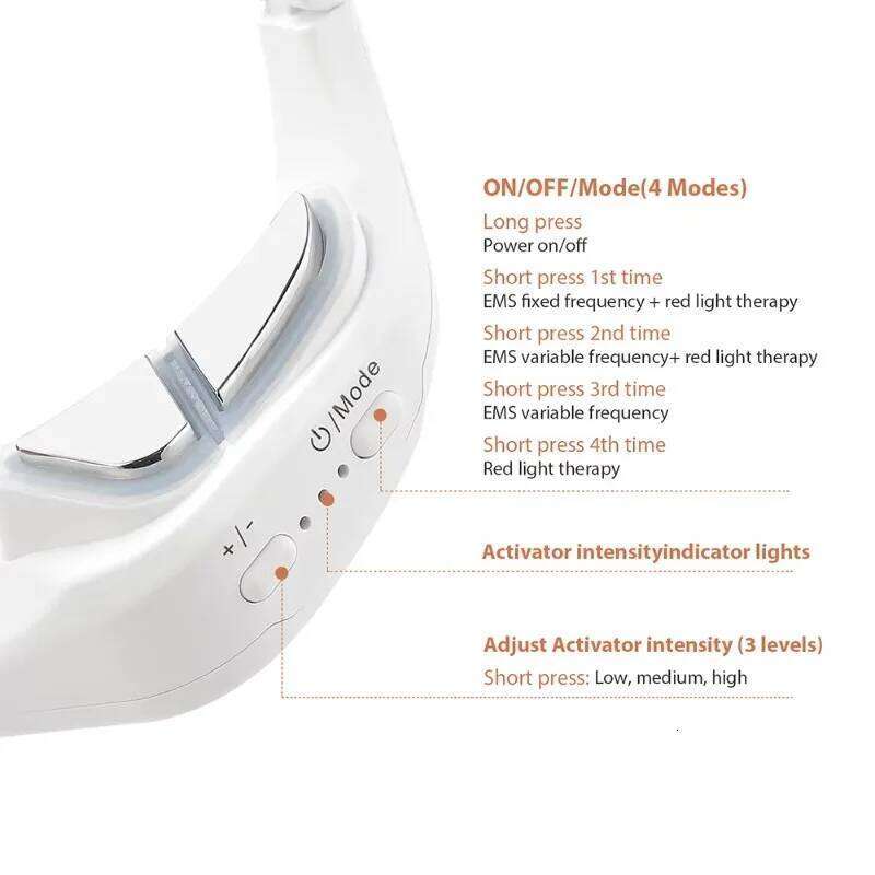 Rechargeable Microcurrent Massager For Dark Circles Anti-Aging Lightweight Electric Eye Care Glasses Brightening