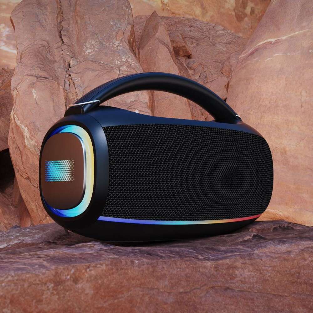 Designer Famous Brand New Private Model W High Power Bluetooth Portable Handheld RGB Color Light Outdoor Subwoofer Speaker