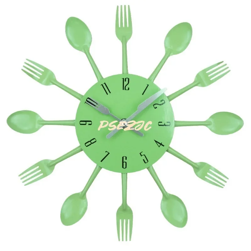 12 Inch Restaurant Kitchen Personalized Metal Creative Wall Clock Living Room Clock Minimalist Art Waterproof Quartz Wall Clock