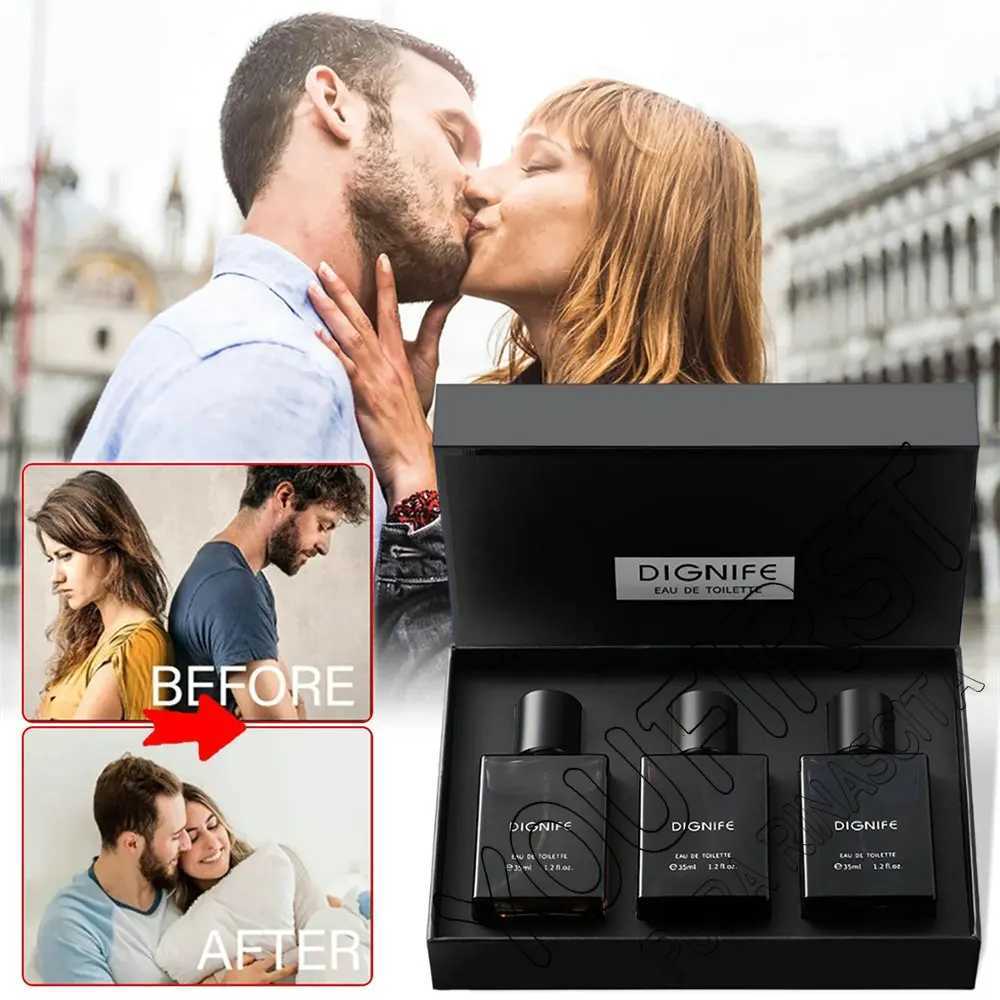 Brand Original Perfume Men Cologne 105ml Pheromone Perfumes for Men Fresh Natural Man Fragrance Perfumes Gift Box 3Pcs Set W250712