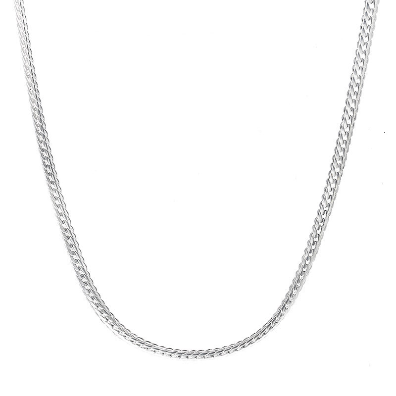 Luxury Jewelry Designer Jewelry European And American Men's Gold-plated 5mm Thick Necklace 925 Silver Horsewhip Chain Rich Big Gold Chain Hip-hop