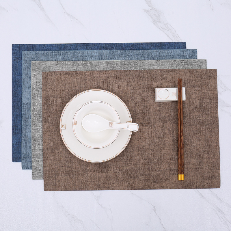 Placemat Washable Tablecloth Teacup Fabric Dining Table Mat Anti-scalding Insulation Mat Advanced Western Food Mat Coaster Customization