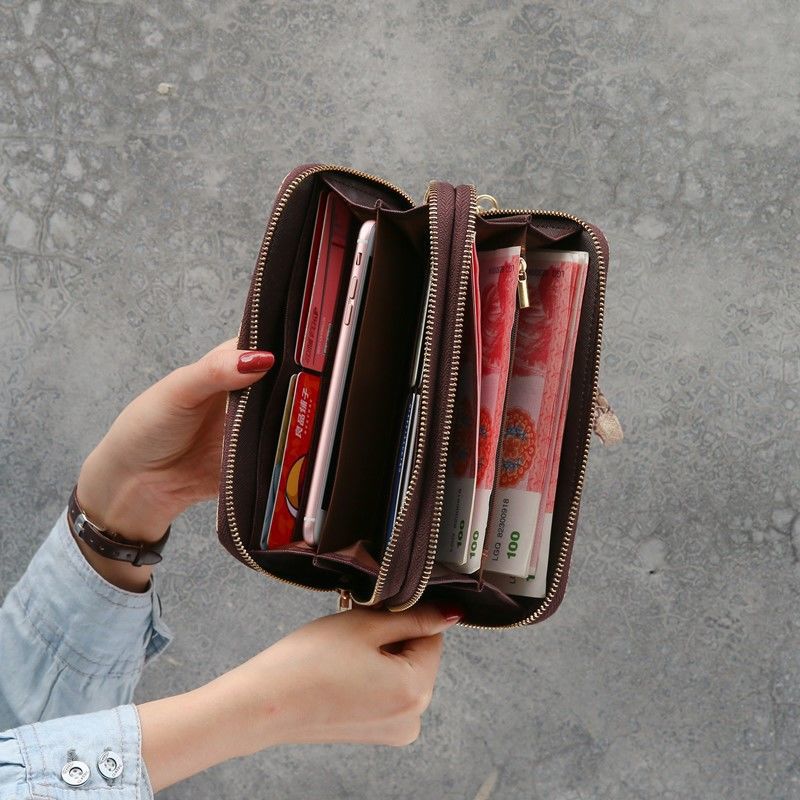 Designer Wallet 2025 New Letter Print Zip Wristlet For Women | Large Capacity Phone & Coin Wallet | Multi-use Fashion Clutch With Free Shipping