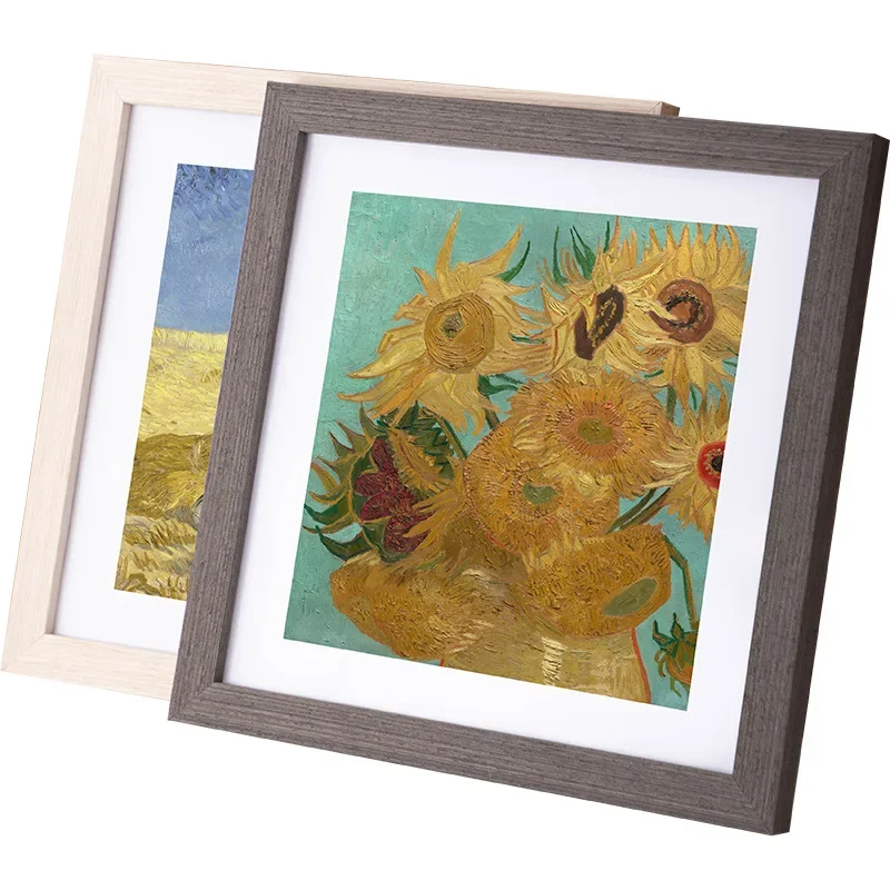 Minimalist Square Wooden Frame, Stylish Desk Decoration, Display Frame for Art and Pictures, Home Decor, Family Photo Wall H260306