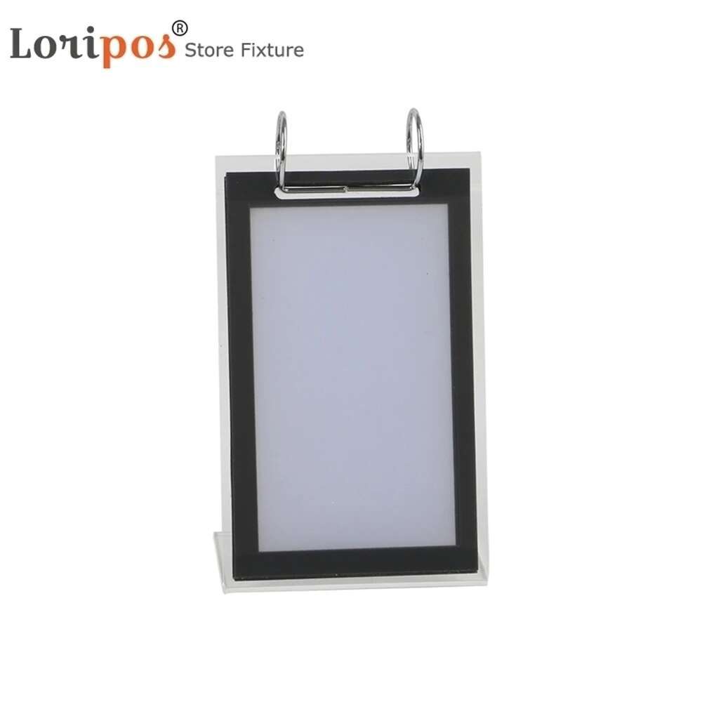 1pcs 105x180mm L Acrylic Frame Menu Holder Album Volume Bracket Stand For Poster Photo Picture Display H260306