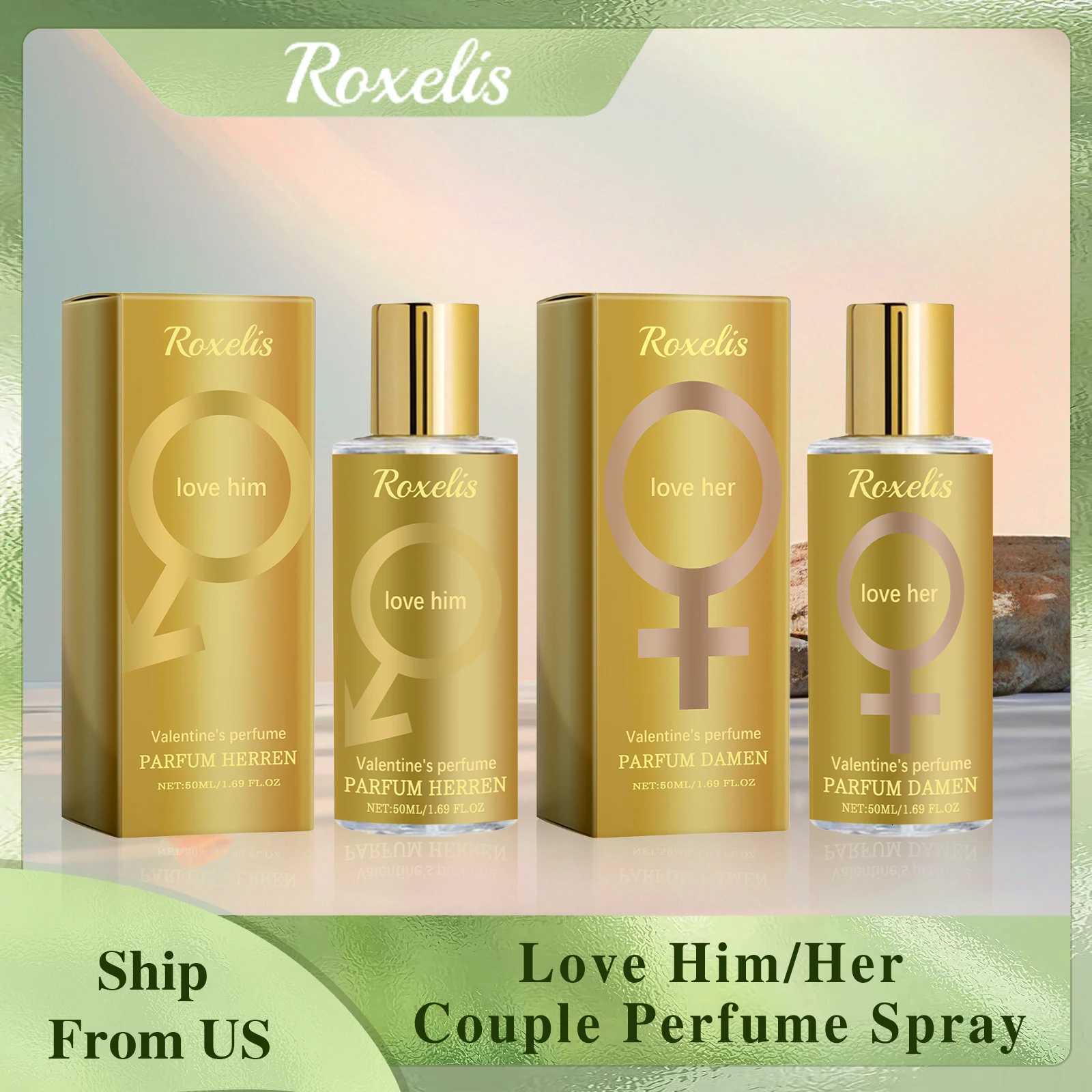Roxelis 50ml Long Lasting Pheromone Perfume Love Him/Her Flirting Seduction Freshing Scent Dating Atmosphere Charming Perfume W250712