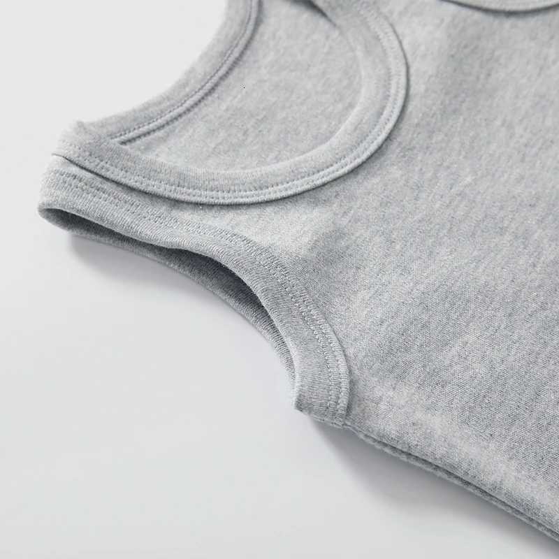 0-24 Months Newborn Baby Clothing Baby Romper Cotton Sleeveless Vest Pure Color Undershirt Summer Baby Boy Girls Outfits Z250712