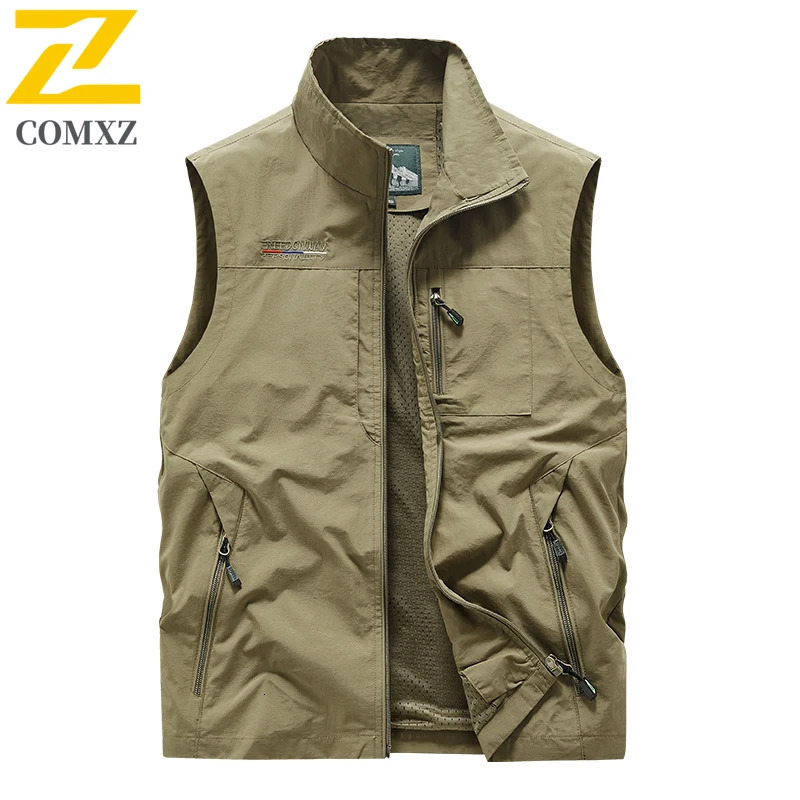 2025 Summer Mens Sleeveless Jacket Lightweight Comfortable Lined Mesh n Breathable Top Plus Size Work Coat 6XL 7XL 250707