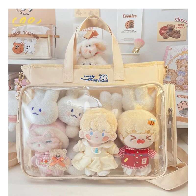 Transparent ita bolsos cruzados Japanese Cute Big Female New Student Shoulder Cross Body Hand Bag tote bag