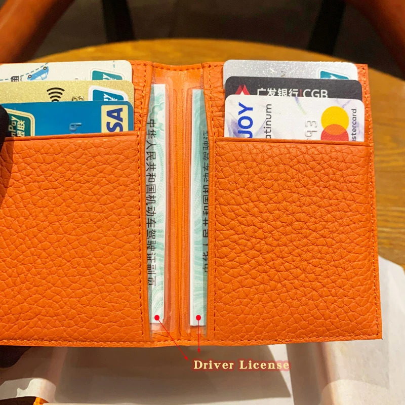 Real Pickup Wallet With Unisex Ultra-thin Female Card Wallet Suitable For Drivers License Minimum Denim 250708