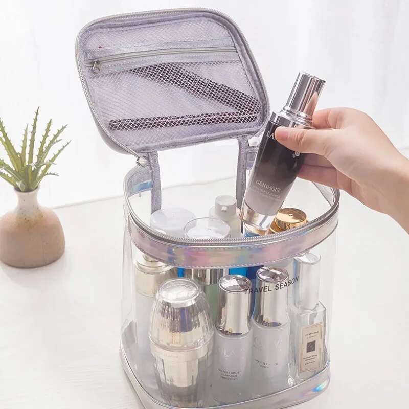 Clear Makeup Cosmetic Bag Portable Toiletry Transparent Waterproof Pouch Storage Home Travel Wash Kit Case