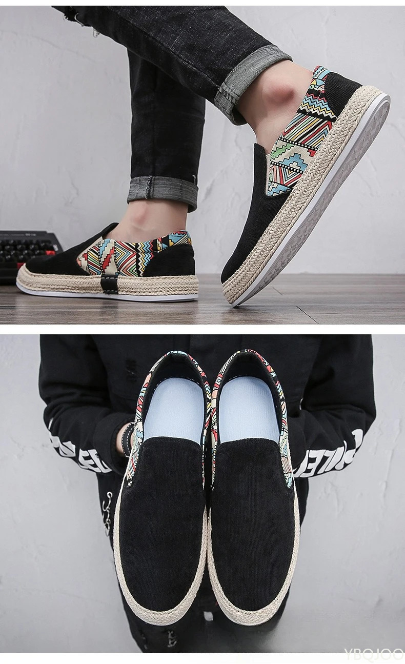 2025 Style Summer Fashion versatile Mens Sneakers Casual comfort Canvas Flat Shoes Men Fisherman Linen Cloth Loafers Shoes 250708