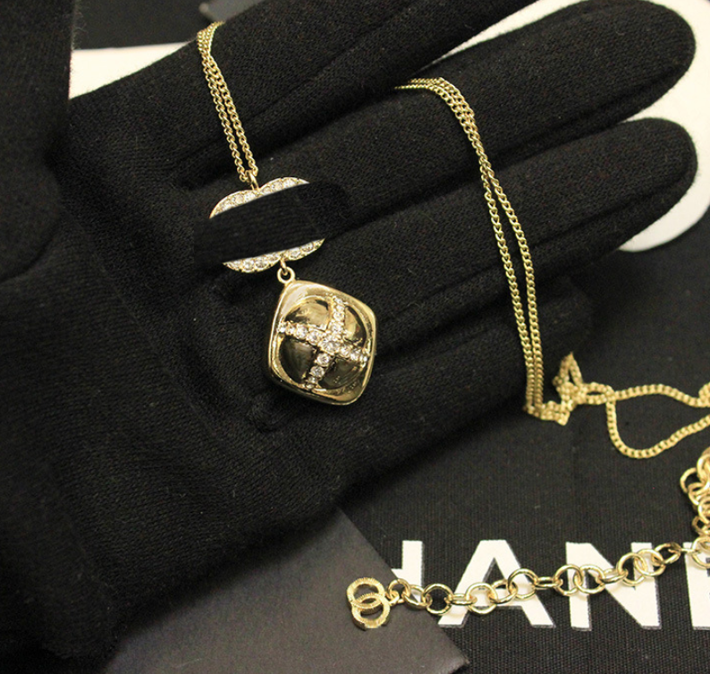 20Style Women Letter Designer Necklaces Gold Plated Pendant Rhinestone Sweater Necklace Wedding Party Jewerlry Accessories