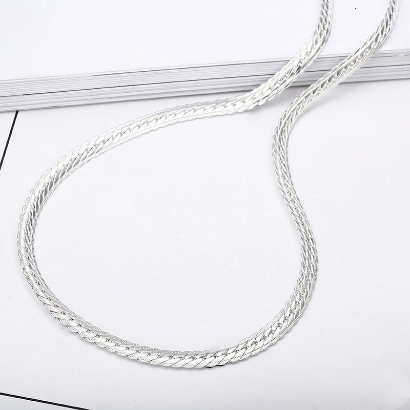 Luxury Jewelry Designer Jewelry European And American Men's Gold-plated 5mm Thick Necklace 925 Silver Horsewhip Chain Rich Big Gold Chain Hip-hop