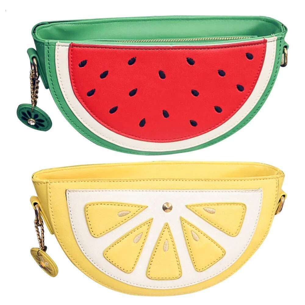 Women Fashion Watermelon Shape Shoulder Bags Casual Zipper Messenger Bag for Ladies Outdoor Shopping Business