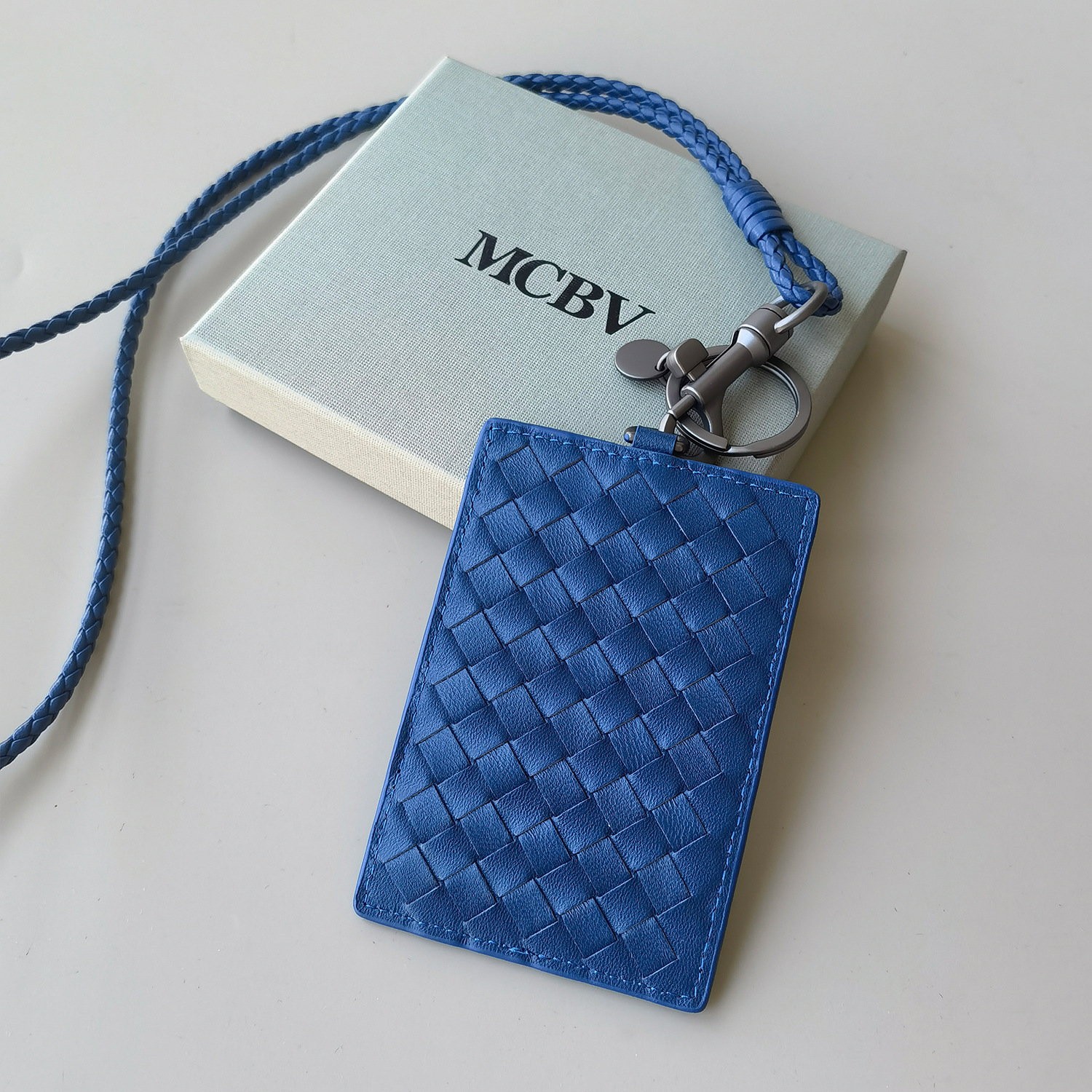 Luxury Brand Designer Card Holder Sheepskin Work Document Bag Genuine Leather Men Fashion ID Name Card Women's Employee Bags