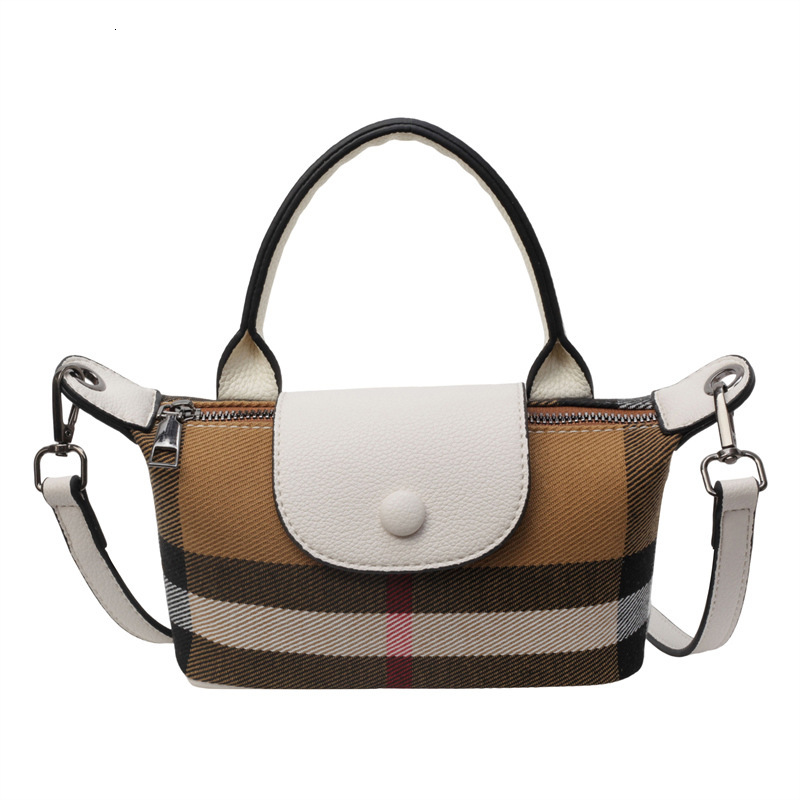 Luxury Brand Designer Bag 2024 Fashion Mini Square Bag New Casual Shoulder Underarm Bag Retro Plaid Handbag Crossbody Bag