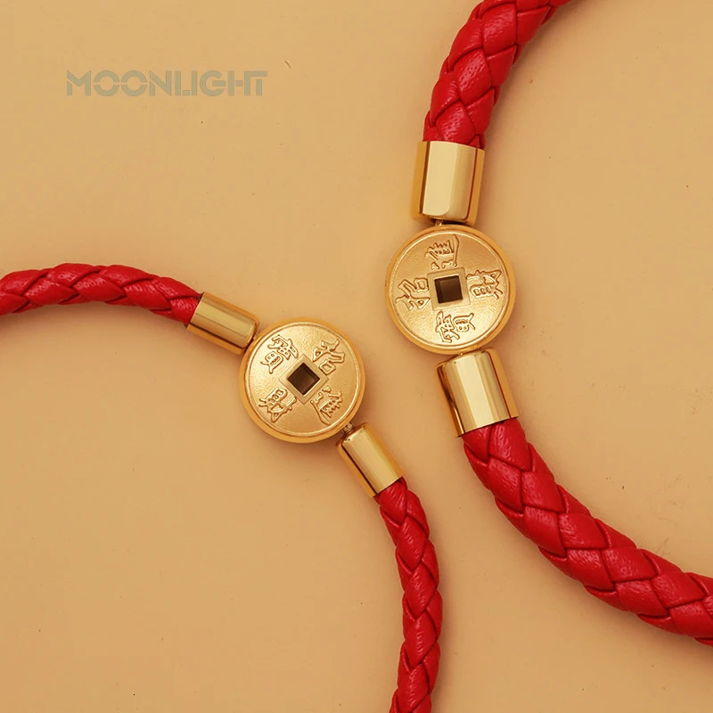 Vintage Gold Color Coins Bracelet for Women Genuine Braided Leather Bracelet 9 Colors Fashion Accessories Female Jewelry Gifts 250712