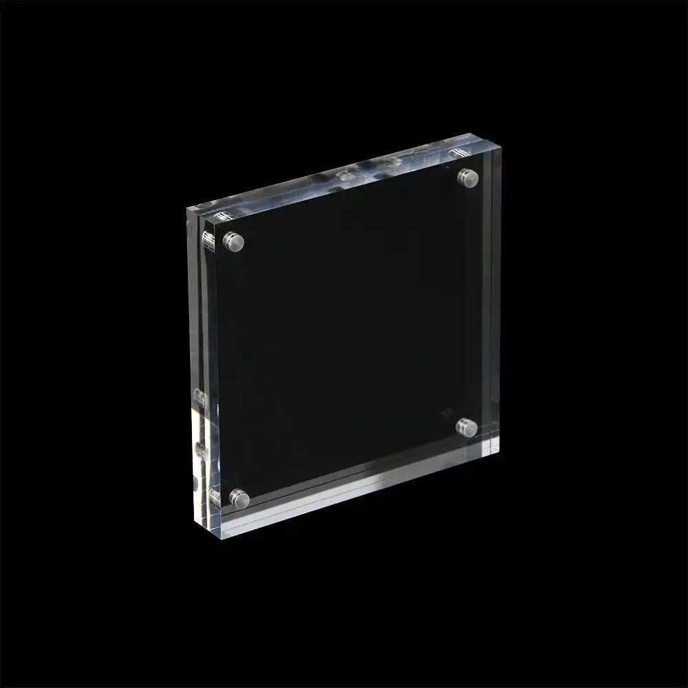 1pcs Transparent Square Photo Blank Acrylic Block Frame ,120x120mm,135x135mm,150x150mm,Acrylic Picture Holder H260306