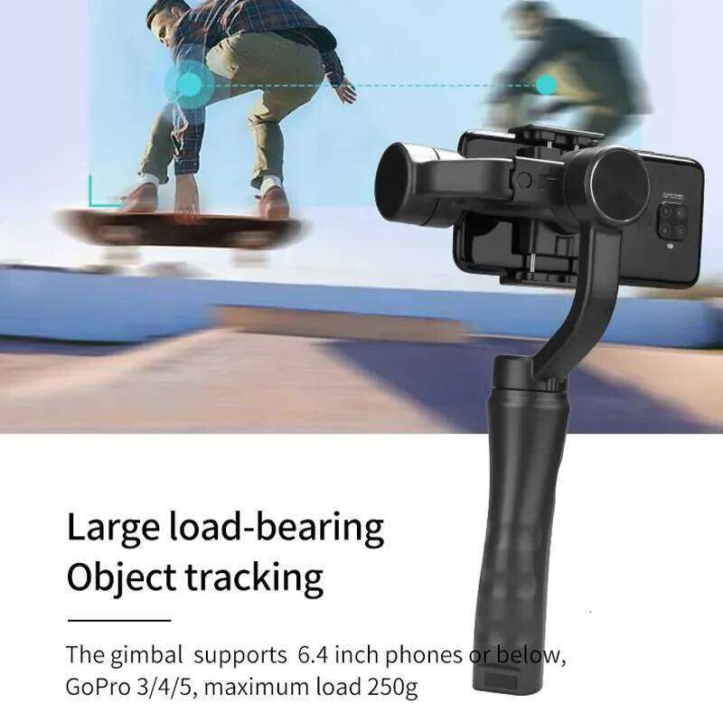 High Quality Gimbal 3 Axis Cell Phone Control Flexible Handheld Camera Video Stick F6 for Face Tracking Vlog Selfie