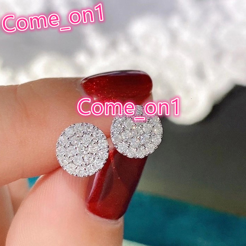 Bling Brass Cooper Engagement Jewelry Micro Insert CZ Stone 5A Cubic Fashion Trends Zircon Big Stud Earrings for Women