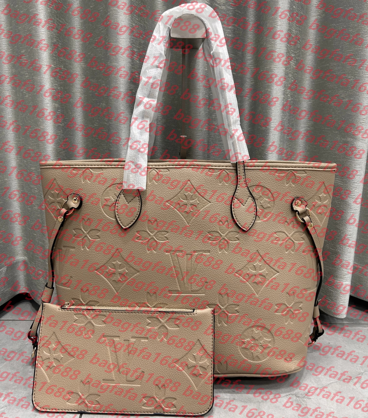 Designer Tote Bag Large Handbags With Wallet Purse Fashion Leather Brown Lattice Shoulder Bags High Quality Luxury Classic Flower Checked Shoulder Bag