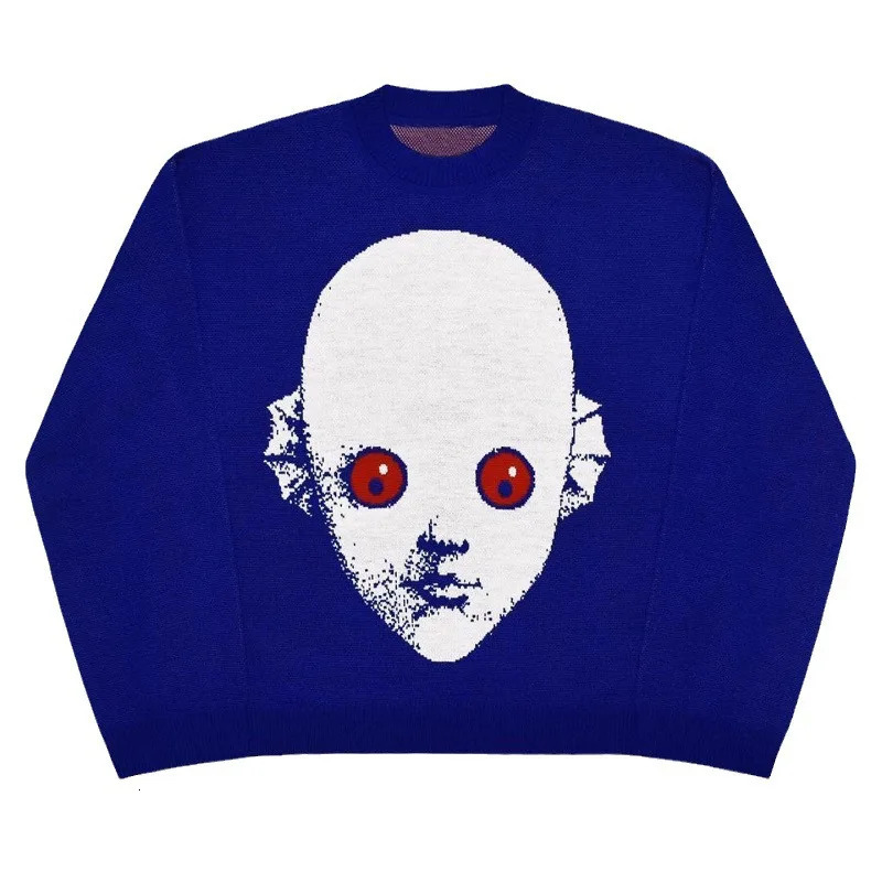 Y2K Sweater Winter Graphic Streetwear Womens Vintage Pullover Jumper High Knitwear Oversized Gothic Long Sleeve Tops Clothing 250708