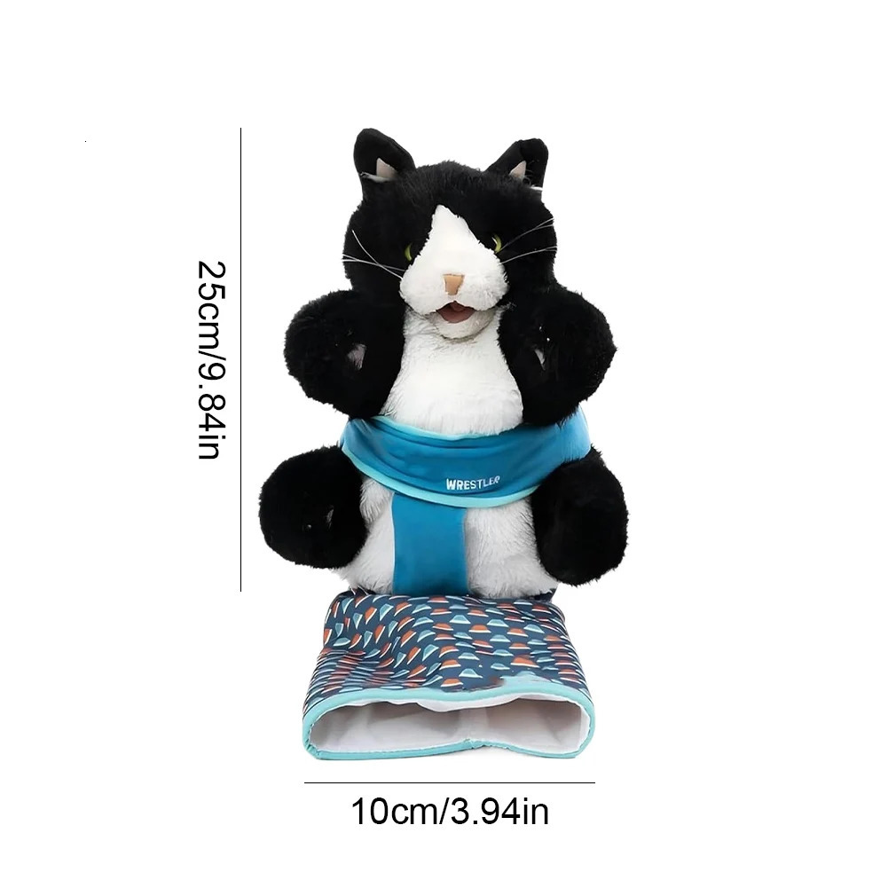 Cat Puppet Wrestler Interactive Play Cat Toys Wrestling Glove With Sturdy Padding Soft Plush Cat Wrestle Toy Animal Hand Glove 250708