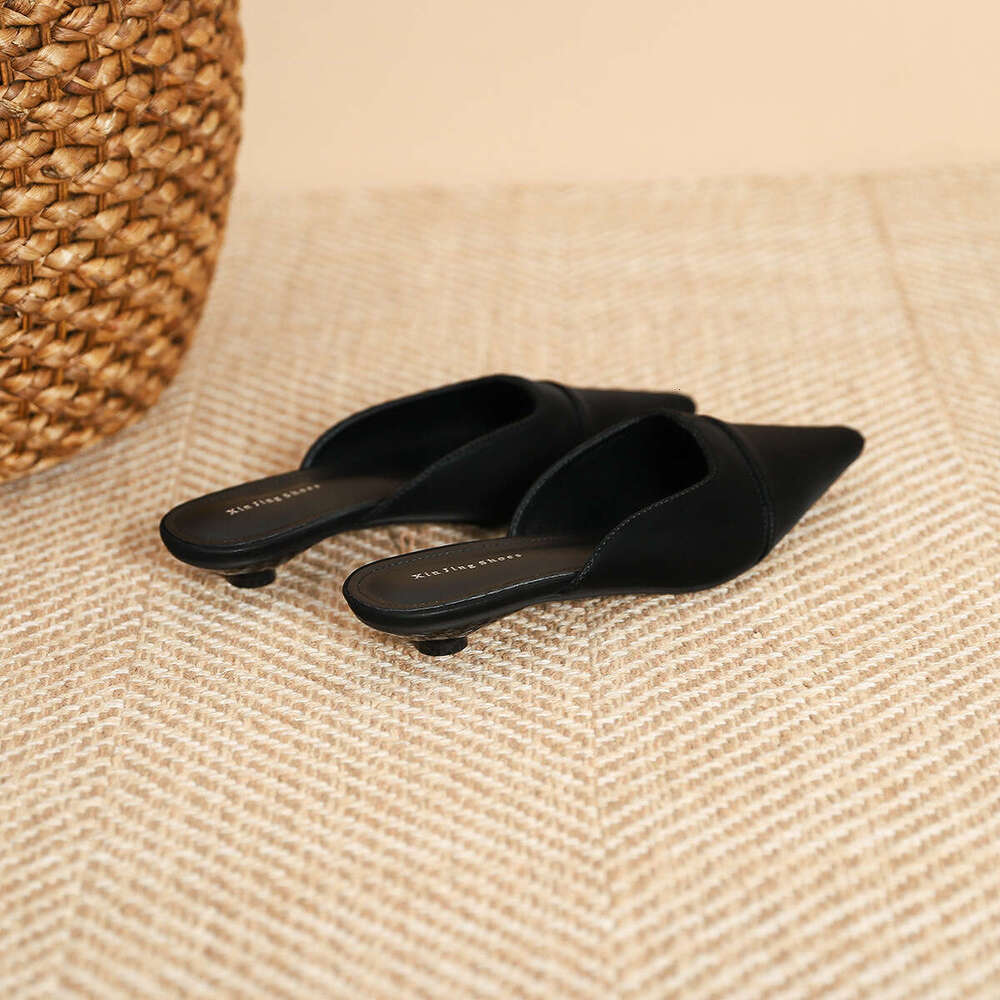 139-2 Slip-On Shallow Mouth Pointed Toe Flat Women's New Style Simple Low Heel Single Work Shoes