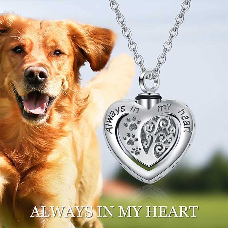 5 Stys Love Footprints Ashes Urn Necklace For Lovers Ashtray Souvenir Pet Loss Creative Pendant Necklaces W250712