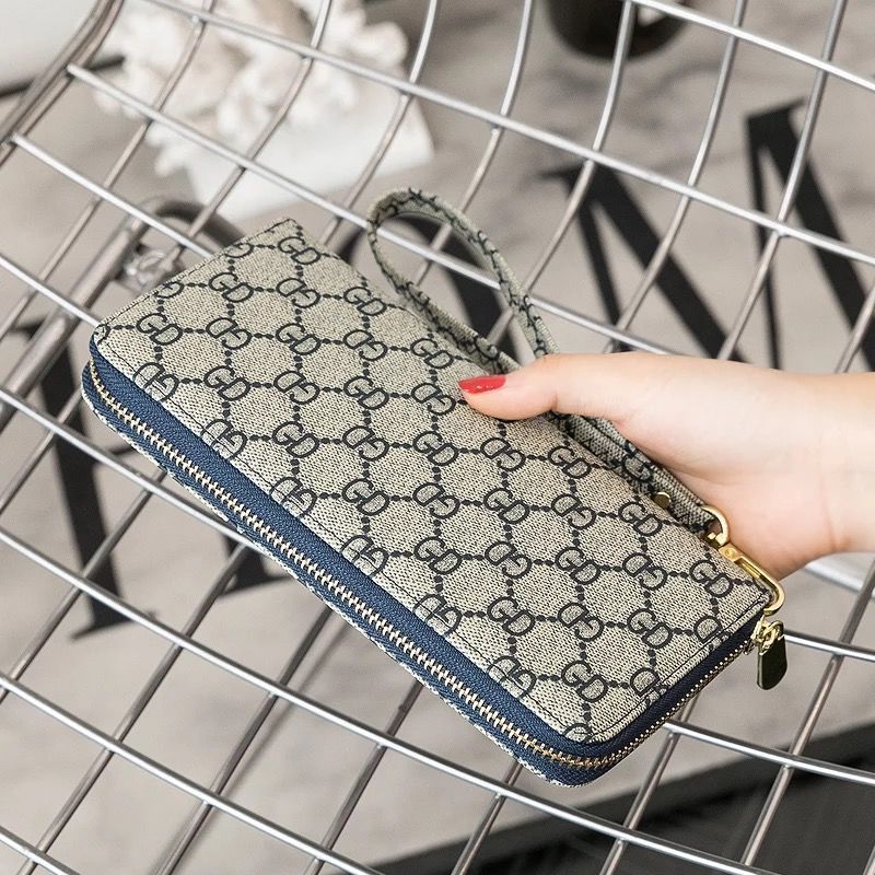 Designer Luxury Wallet 2025 New Letter Print Zip Wristlet for Women | Large Capacity Phone & Coin Wallet | Multi-Use Fashion Clutch with Free Shipping