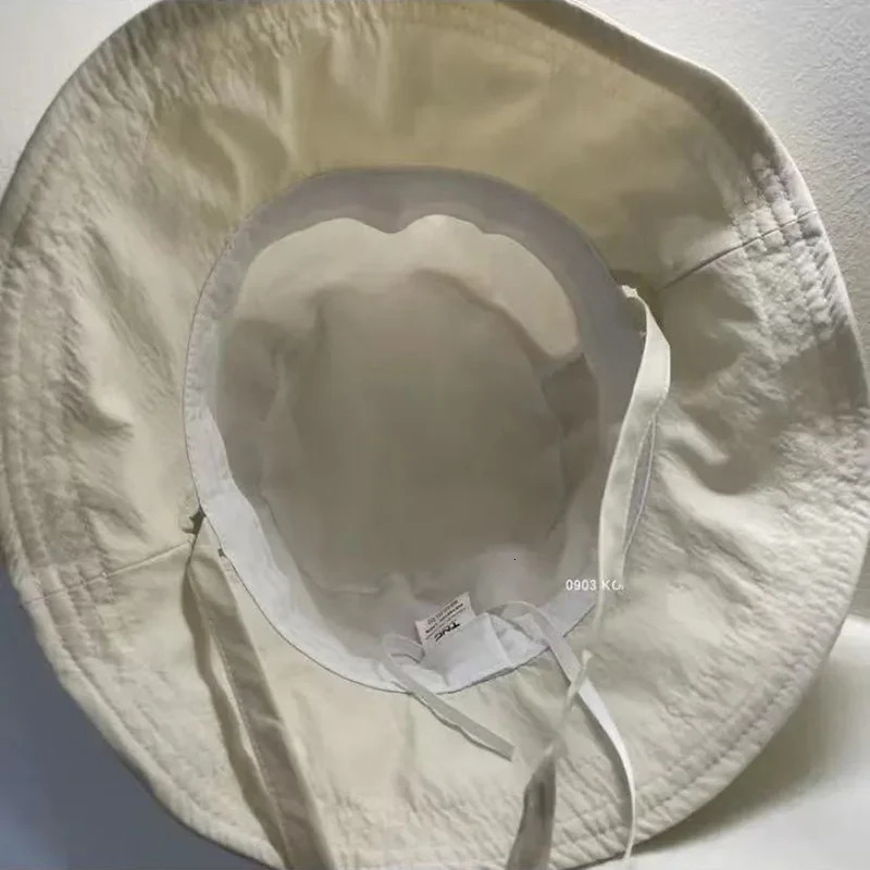 Summer Quick Dry Bucket Hats for Women Solid Color Drawstring UV Protection Fisherman Caps Outdoor Beach Lady Sunshade Basin Cap 250711