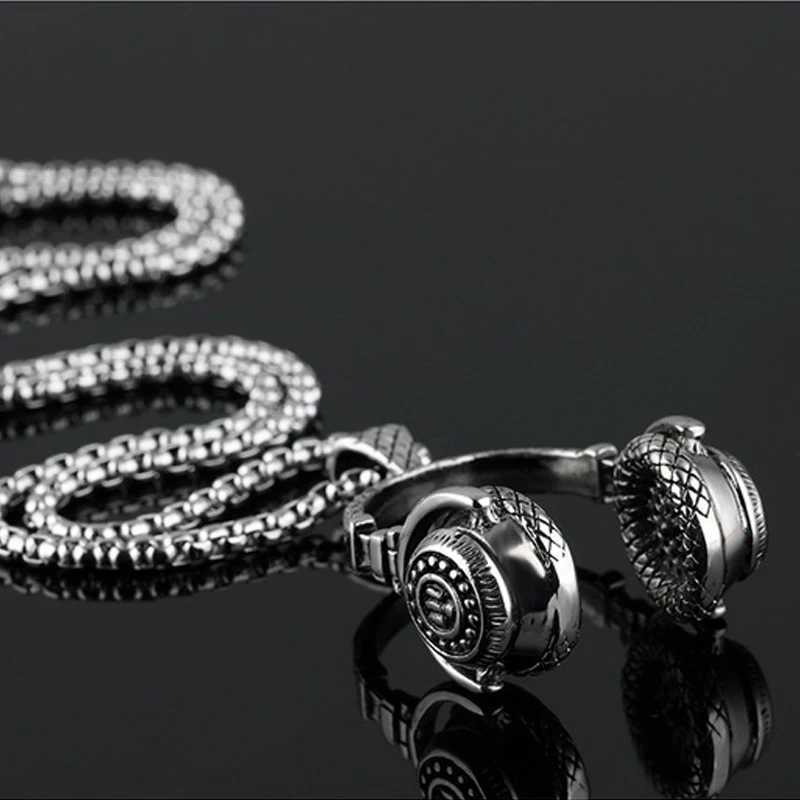 ropaean And Accessories Hip-hop Rock Music Alloy phone Necklace Pendant Titanium Steel Lovers Necklace W250712