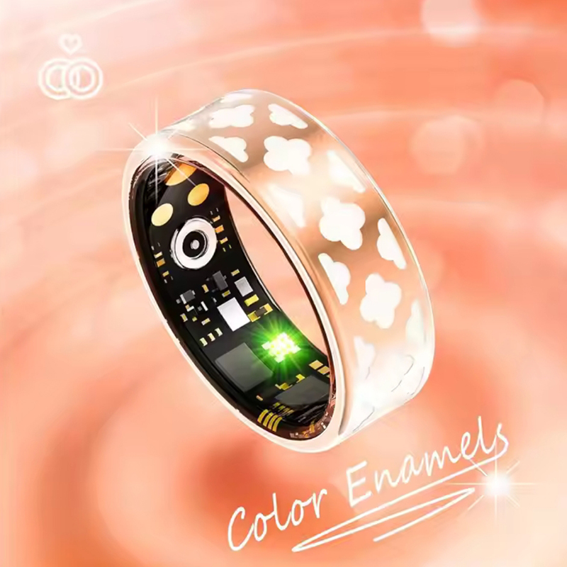 New Fashion Smart Ring Wearable Fitness Tracker Waterproof with Heart Rate Monitoring Function for Men & Women