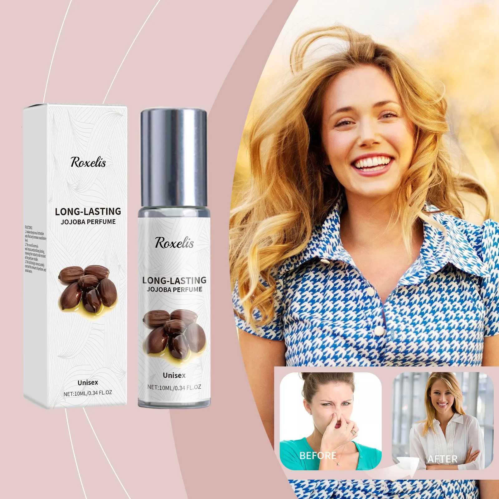 Roxelis Jojoba Perfume Oil Jojoba Seed Oil Perfume Rolling Ball Cologne Last Fragrance Fresh Fragrance Elegant Natural Perfume W250712