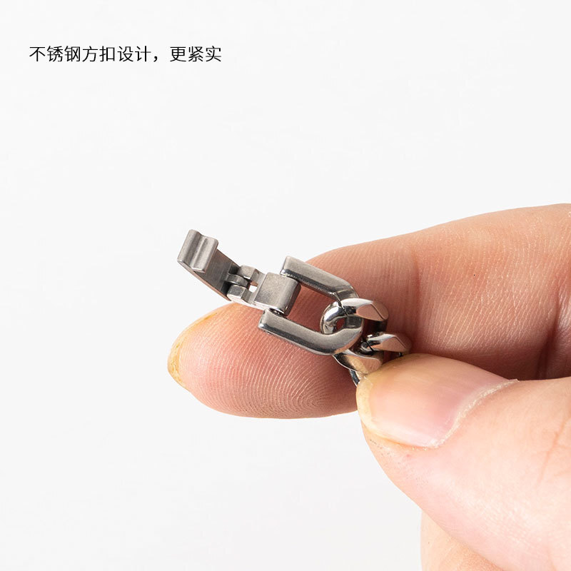 Luxury Jewelry Designer Jewelry European And American Fashion Stainless Steel Square Buckle Six-sided Magic Titanium Steel Necklace For Trendy Chain W