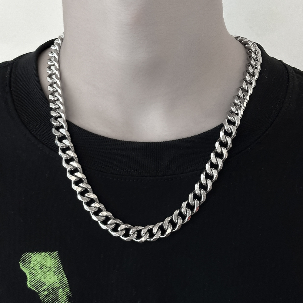 Luxury Jewelry Designer Jewelry European And American Trendy Brand Necklace For Men Titanium Steel Couple Collarbone Chain Unique Style Accessories No