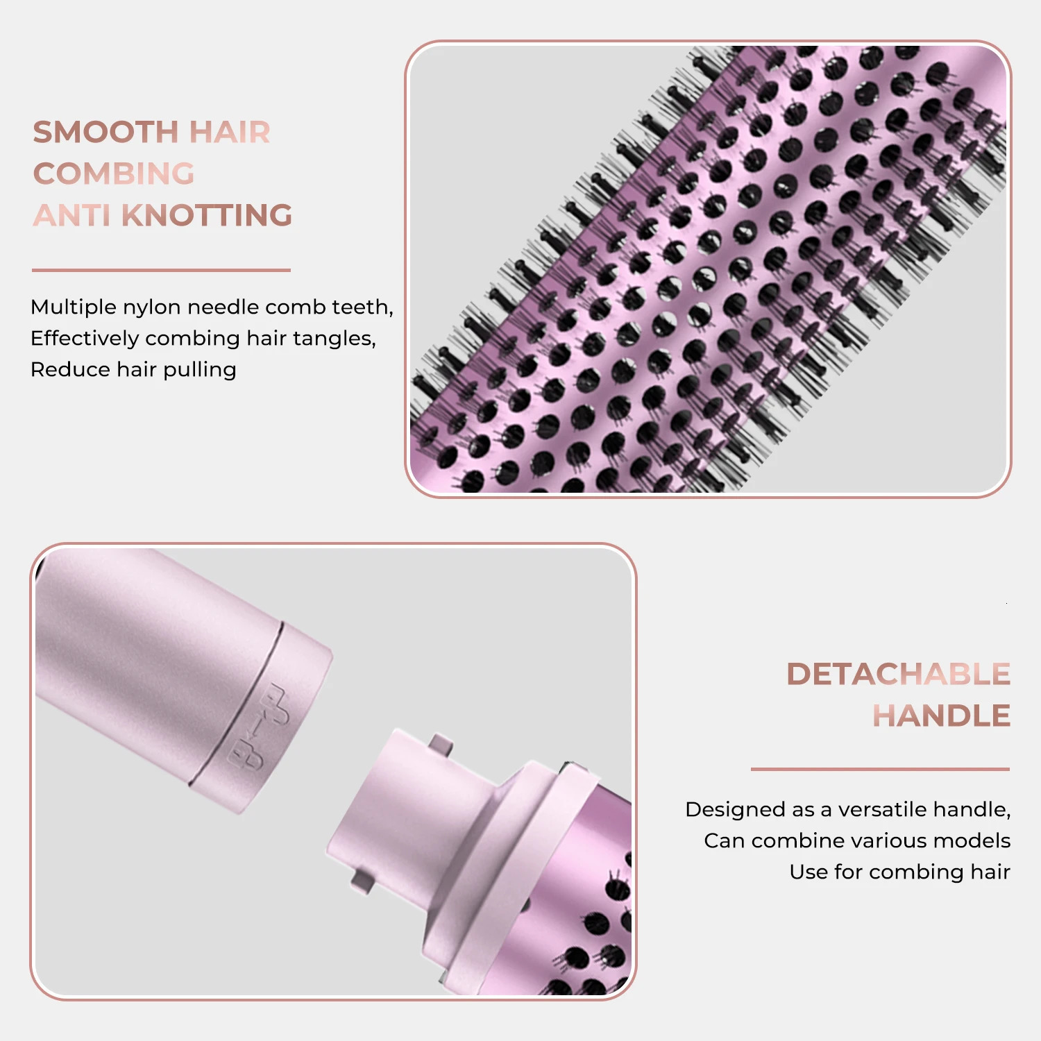 UKLISS 3 in 1 Curling Iron Set Fast Heat Up Quick Heating Ceramic Brush Interchangeable Curling Wands for All Hair 250712