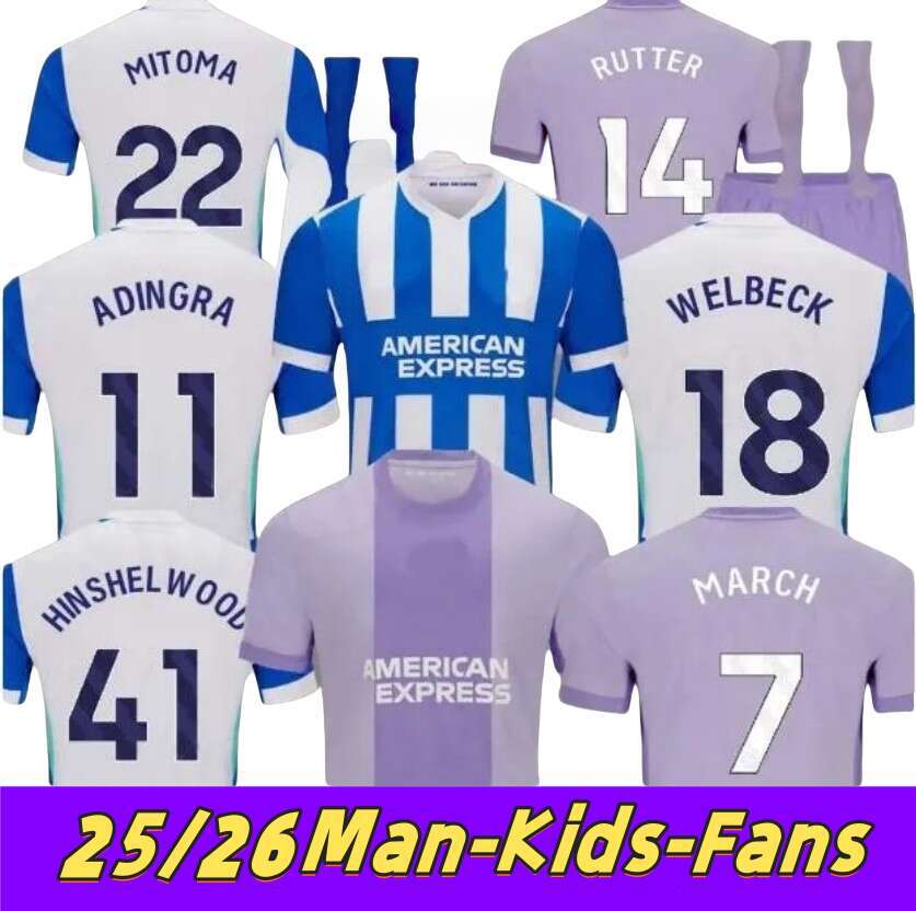 MITOMA 2025 2026 BrightonS jerseys GROSS 2025 WELLBECK Seagull BHAFC football shirt MARCH ENCISO PROPPER Men Kids Kit BRIGHTON fc Limited Edition and hove Alb ion