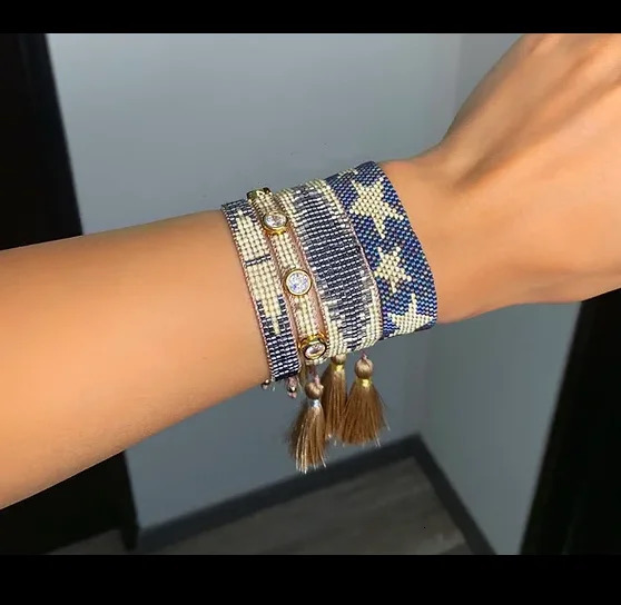 Pretty Bead Vintage Handmade Miyuki Woven Bracelet For Women Mexican Friendship Pulseras Gift 250712