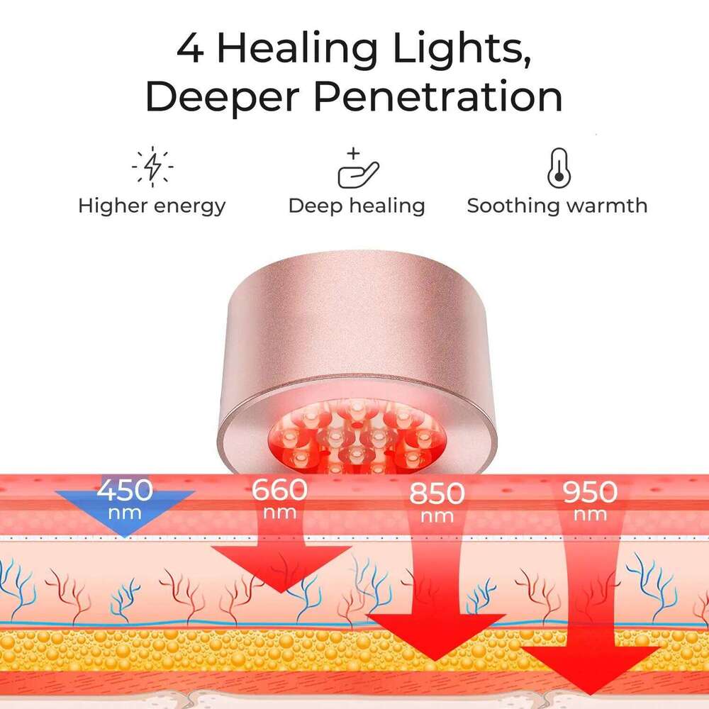 Skin Care Red Light Therapy Aging Infrared Lamp Facial Beauty Anti Acne Wrinkle Remover Device Dark Circles Spots