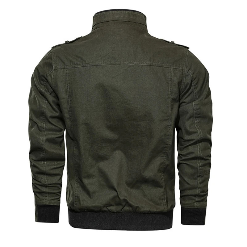Spring Autumn Mens Bomber Jackets Man Cotton Army Military Jackets Mens Outwear Windbreaker Slim Fit Baseball Coats Clothing 250708
