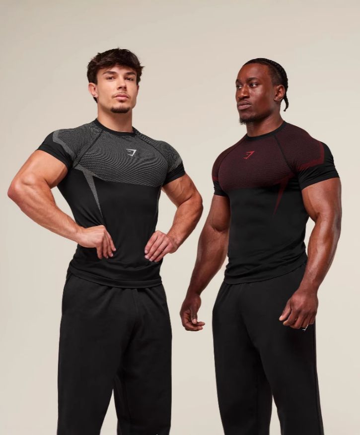 Summer Gym Men's Quick Dry Shark T Shirt Fitness Workout Compression Shirt Bodybuilding Undershirt Male Sports Clothing Short Sleeve Tee Tight Tops Sweatshirt