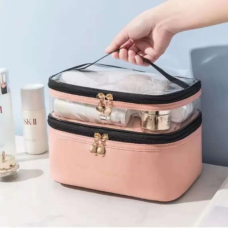 Rilibegan Portable Washing Big Capacity Makeup Bags Waterproof Travel Handbag Cosmetic Storage Bag