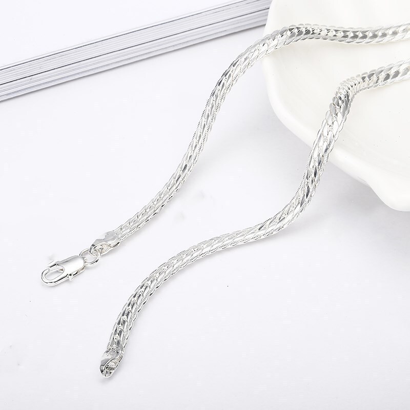 Luxury Jewelry Designer Jewelry European And American Men's Gold-plated 5mm Thick Necklace 925 Silver Horsewhip Chain Rich Big Gold Chain Hip-hop