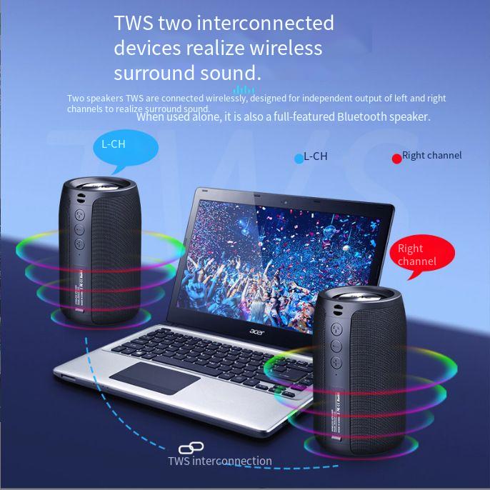 Designer brand ZEALOT portable subwoofer loud volume wireless outdoor mini mobile phone speaker
