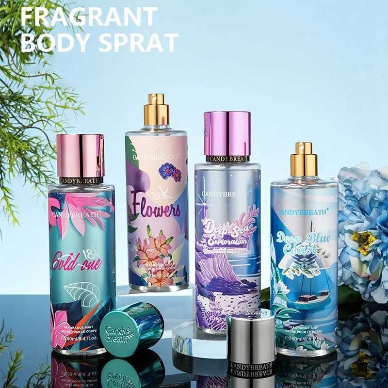 250ML Luxury Floral Fruity Perfume Sweet Alluring Woman Date Scent Strawberry/Citrus/Rose/Musk Fragrance Long Lasting Body Spray W250712